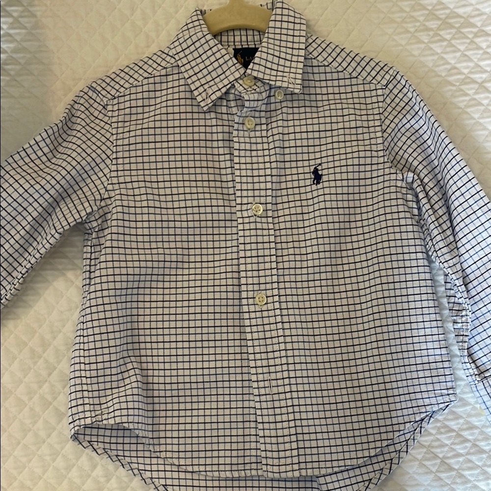 Polo Boy’s Blue Checkered Shirt. Worn a few times - excellent condition.